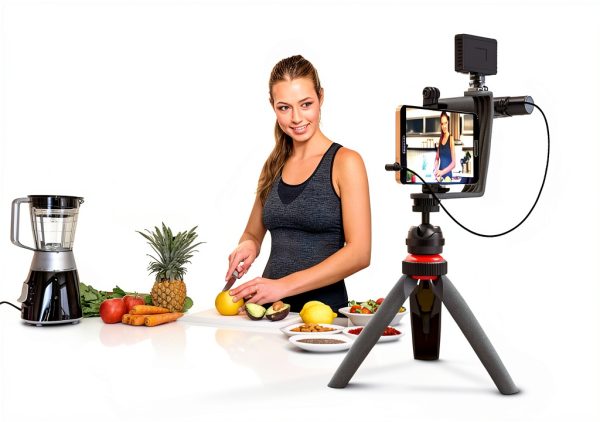 Digipower Content Maker Vlogging Kit with Microphone LED-2