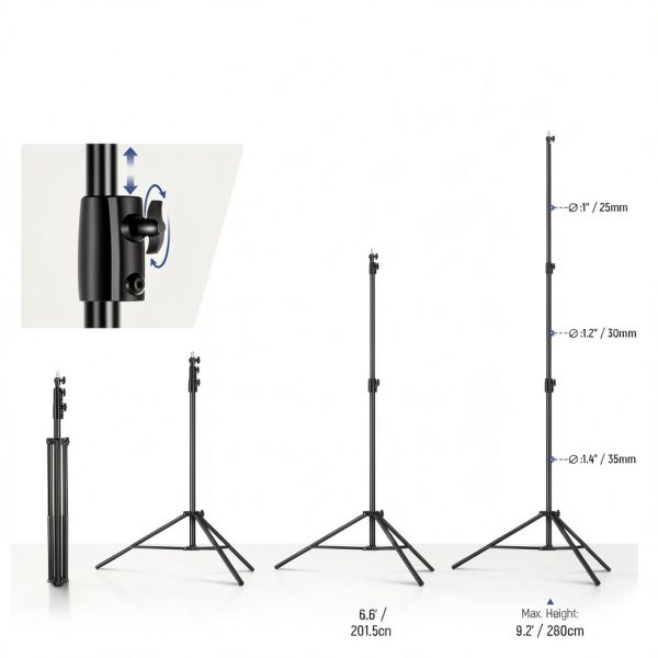 Neewer Air Cushioned Light Stand Heavy Duty Metal-5