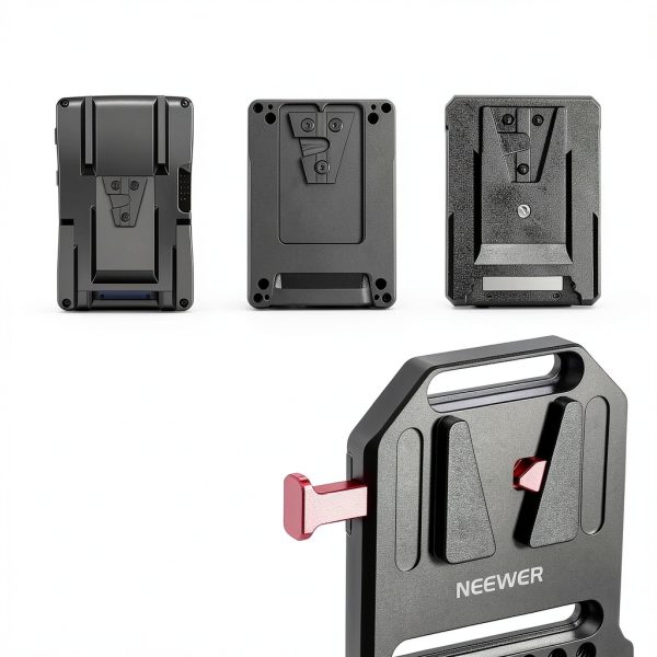 Neewer V Mount Battery Plate Dual Rod Clamps Camera Rig-1