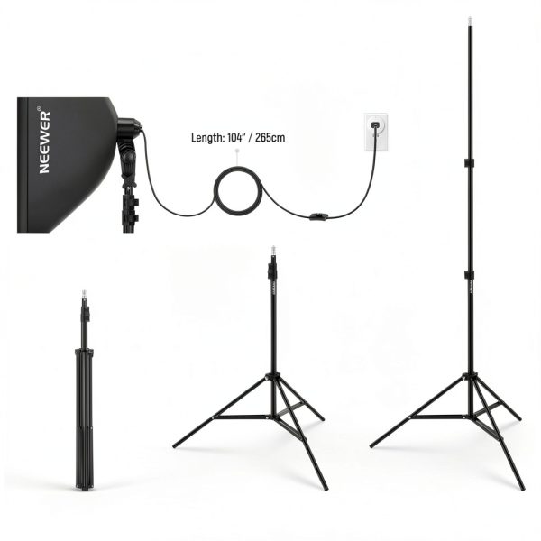 Neewer Studio Lighting Kit Bi Color LED Softbox Photography-7