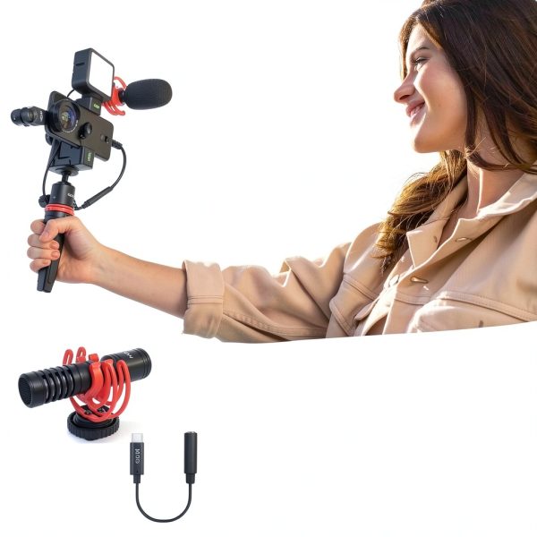 Movo iVlog1 Smartphone Video Kit with Mic Tripod LED Light-3