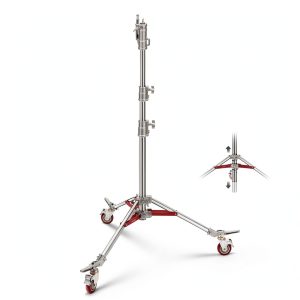 Neewer Heavy Duty Stainless Steel Light Stand with Casters-0