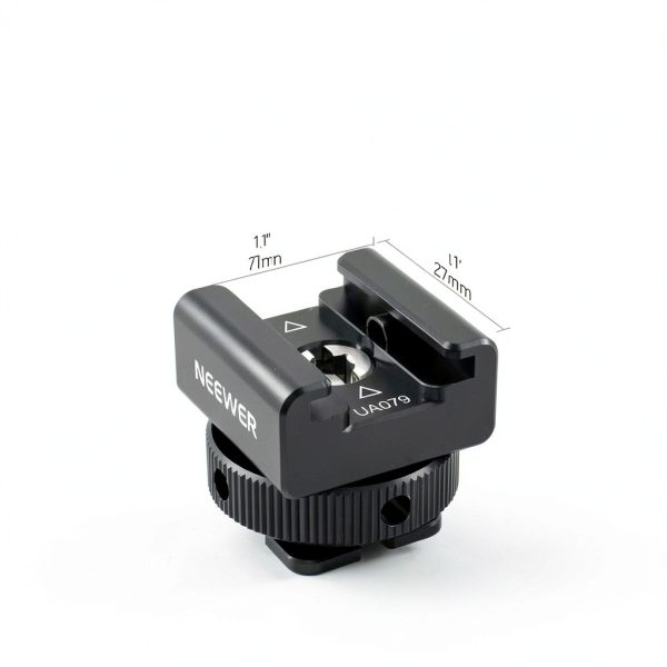 Neewer Cold Shoe Mount Adapter DJI Mic Rode Wireless GO II-6
