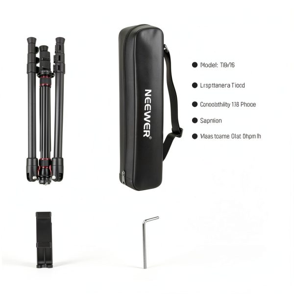 Neewer Basics TP15 Tripod Monopod Heavy Duty Aluminum Travel-8