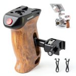 Neewer Wooden Side Handle Remote Trigger Camera Grip-0