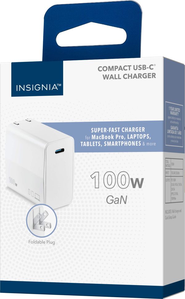 Insignia 100W USB-C GaN Wall Charger for Laptops-7
