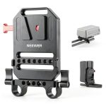 Neewer V Mount Battery Plate Dual Rod Clamps Camera Rig-0