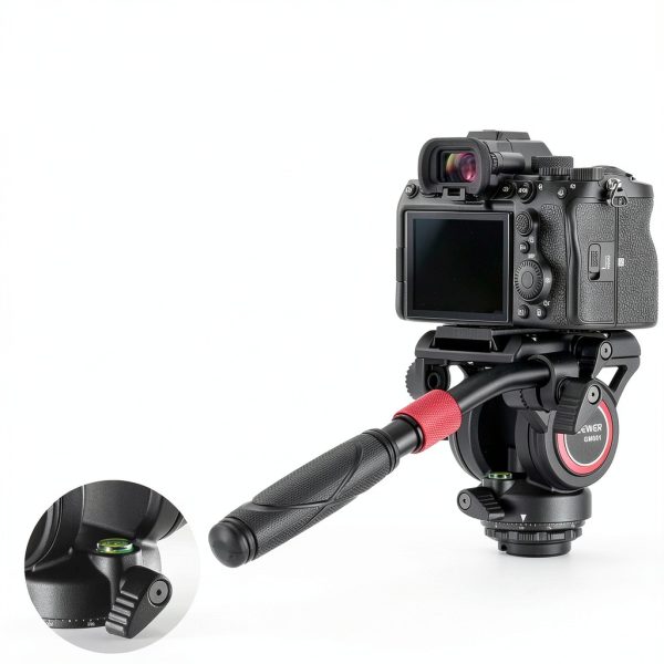 Neewer Fluid Head Tripod Lightweight Aluminum DSLR Video-3