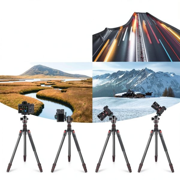 NEEWER Carbon Fiber Tripod Monopod DSLR Camera Ball Head-6