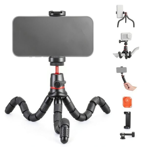 Neewer Flexible Tripod with Remote Action Camera Mount-0