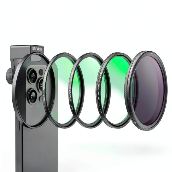 Neewer Phone Lens Filter Clip 67mm Thread Cold Shoe Mount-5