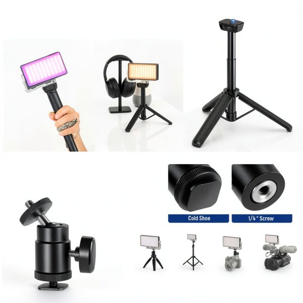 Neewer 12W RGB Video Light Streaming Selfie LED Panel-6