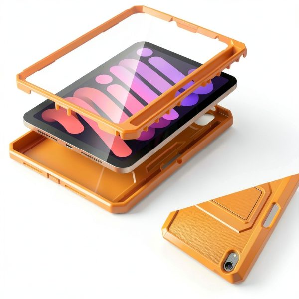 iPad Mini Case with Kickstand Pencil Holder Drop Protection-2