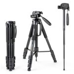Neewer Aluminum Alloy 2 in 1 Tripod Monopod for DSLR Cameras-0