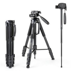 Neewer Aluminum Alloy 2 in 1 Tripod Monopod for DSLR Cameras-0