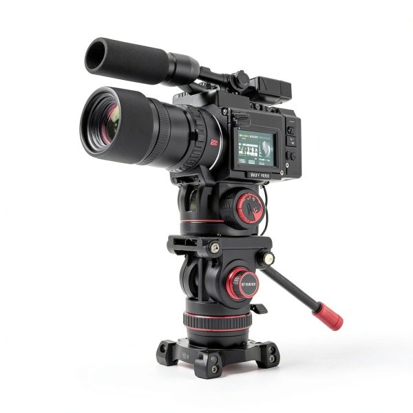 Neewer Carbon Fiber Tripod Fluid Head Quick Release DSLR-6