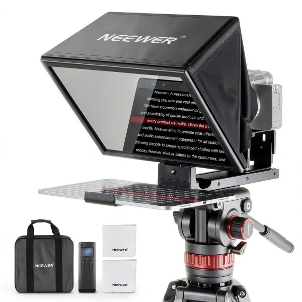 Neewer X12B Teleprompter Aluminum Alloy No Assembly Remote-0