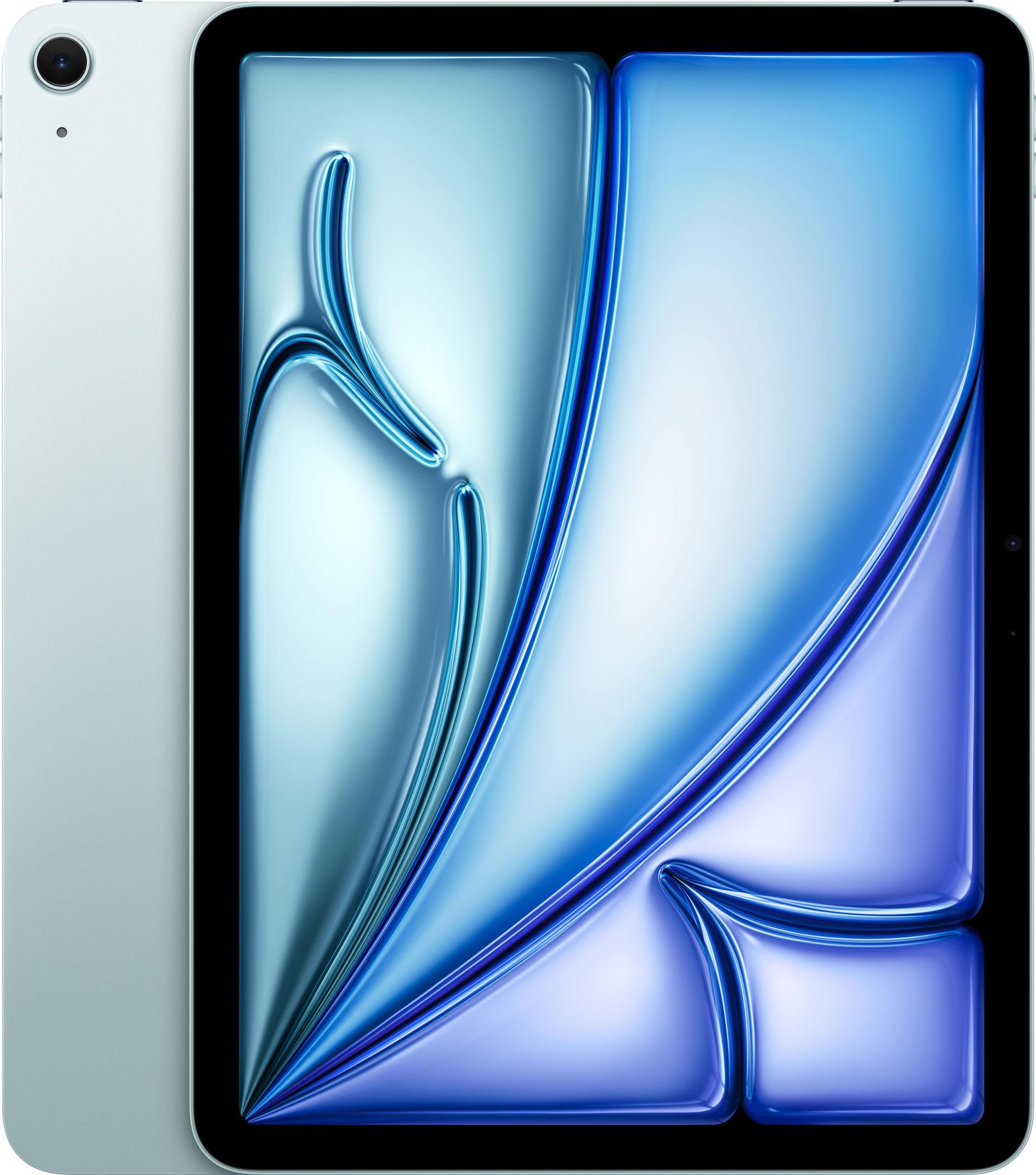 Apple iPad Air with 11-inch display in Blue color on a desk