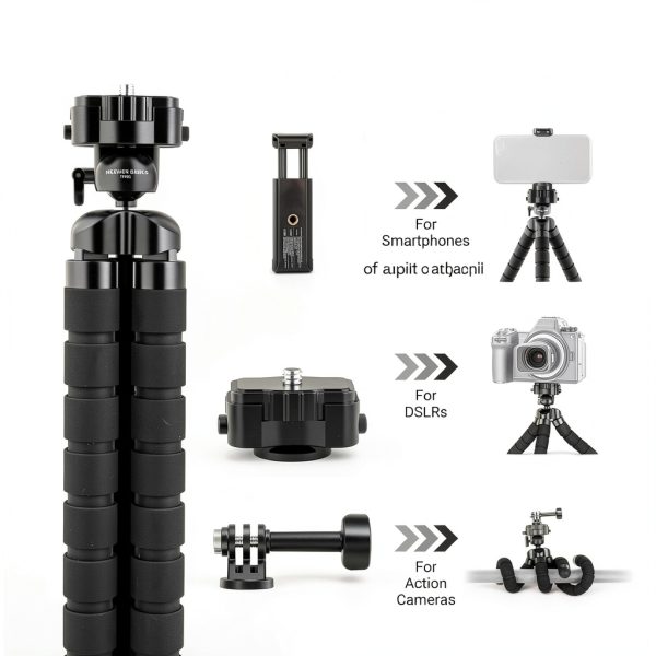 Neewer Basics Flexible Phone Tripod Stand Holder Vlogging-2