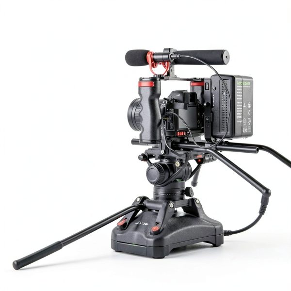 Neewer TP74 Video Tripod Fluid Head Aluminum Heavy Duty-4