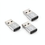 USB C to USB A Adapter 3 Pack Data Transfer Charging-0