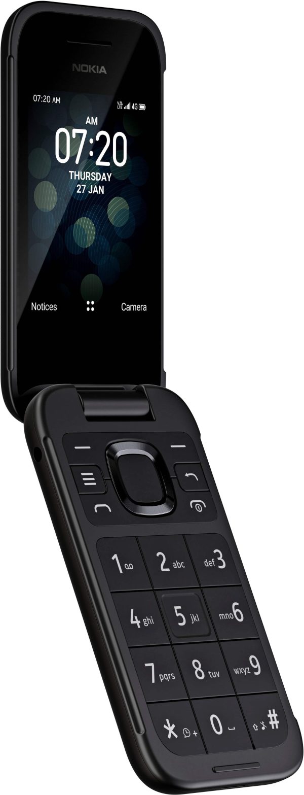 Nokia 2780 Flip Phone Unlocked Black Retro Design-4