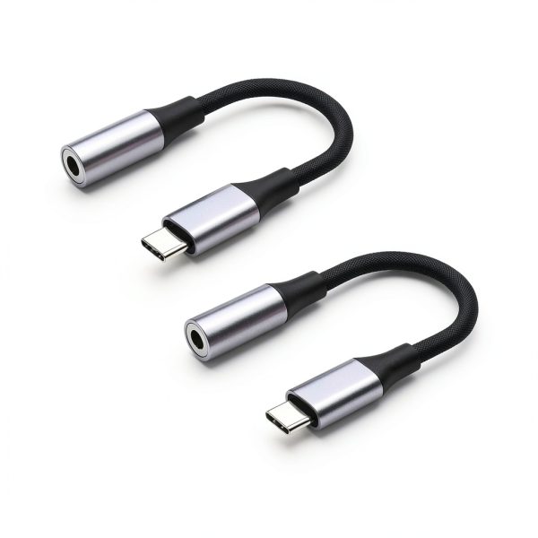 USB C to 35mm Audio Adapter 2Pack Compatible with iPhone 15-1