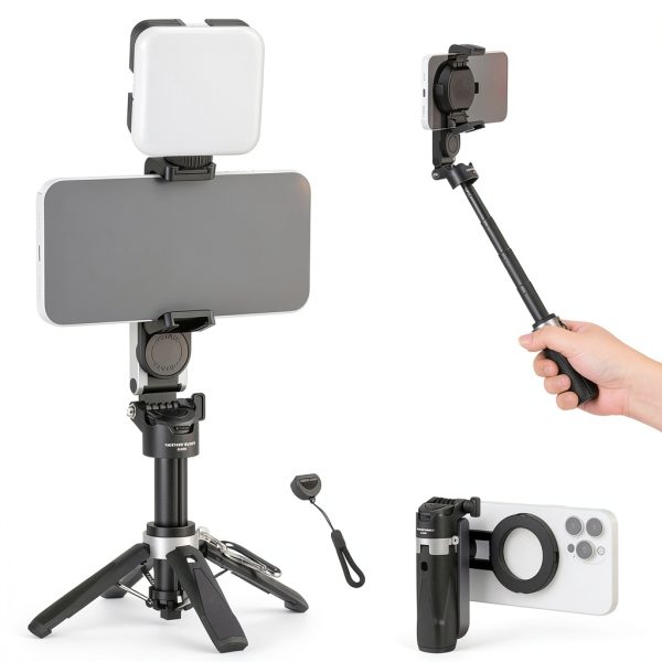 Neewer BASICS Magnetic Selfie Stick Tripod Portable Remote-0