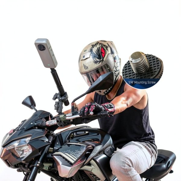 Neewer Basics Motorcycle Bike Mount Kit Action Camera Selfie-2