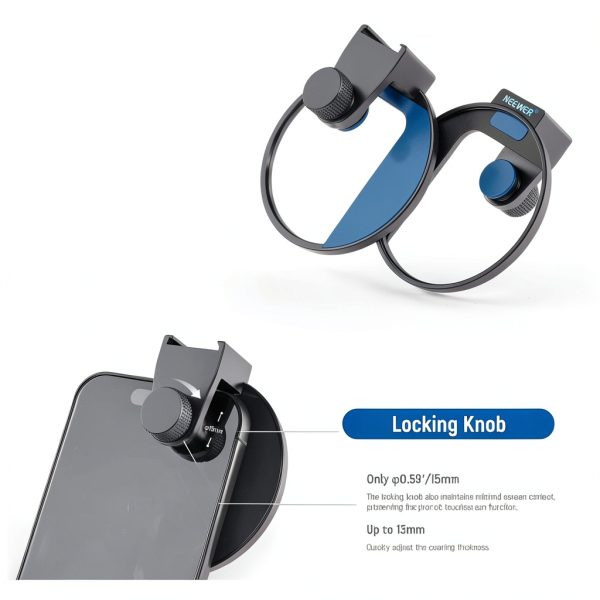 Neewer Phone Lens Filter Clip 67mm Thread Cold Shoe Mount-4