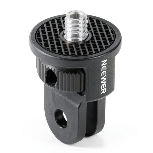 Neewer Action Camera Mount Adapter Aluminum Alloy 1/4 Screw-0